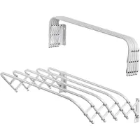 Kadax Séchoir à linge pliable pour la buanderie, séchoir à linge peu encombrant en métal (60cm)