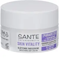 Sante Crème de jour pour le visage, effet lissant, enrichie en paracérise, huile de pépins de raisin et complexe pro-collagène ECO, 50 ml -
