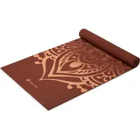 Gaiam Intense Rust Sundial Layers Yoga Mat 5Mm Classic Printed Dunkelrot Dunkelrot -