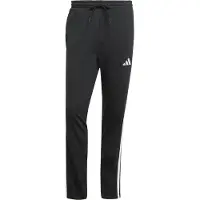 Adidas Pantalon de sport 'ESSENTIALS THREE STRIPES SINGLE JERSEY' noir / blanc