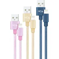 Nanocable 10.10.0401-co2 Câble Usb-a-vers-lightning 1 M 3 unités Transparent Transparent One Size