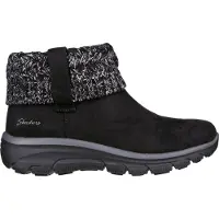 SKECHERS Boots 'Enkellaarsjes Plat' noir