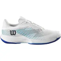 Wilson Hommes, Chaussures de tennis, Kaos Swift 1.5 WRS330970 blanc 47 1 (46 2/3, 47 1/3), Blanc, Bleu