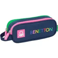 Safta Benetton Damero Double Child's Pencil Case