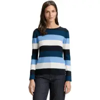 Tom Tailor Pull Knit Structured Striped
