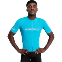 Siroko M8 Environs Short Sleeve Jersey Bleu XL Homme