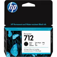 HP Cartouche d'encre 712 (3ED70A) Noir