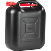 Talamex Jerrycan plastique avec bec verseur et mandrin 20 l noir