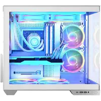 Modecom Volcano Panorama Apex Argb 3f Pc Tower Case Blanc