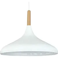 Bamyum Champion Pendelleuchte Holz Weiss (E27)