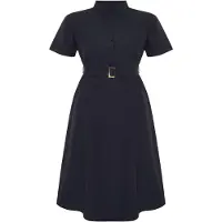 Trendyol Robe-chemise bleu marine