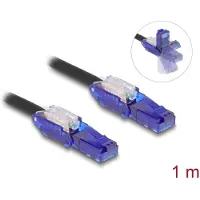 DeLOCK Netzwerkkabel Cat.6 UTP 180 Winkelbar Steckern 1M