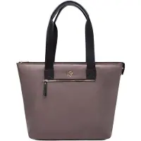 L.credi sac shopper sac à épaule Phelina Shopper Dark Taupe marron foncé