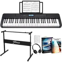 Finesse Keyboard Piano - Stand & Accessories - 61 Keys - MIDI - Digital Piano - Electric Piano - Child