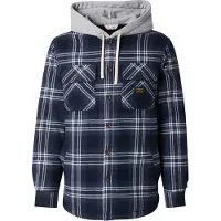 Superdry pour homme. M4011032A Veste Surplus Hooded Check navy (L), Casuel, Coton, Manche longue, Marine