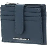 Mandarina Duck Mellow Leather Card 1 Wallet Bleu Femme
