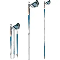 TSL Outdoor - Bâtons de trail - Trail A4 Cork Azur Sht en Aluminium - Taille 115 cm - Bleu