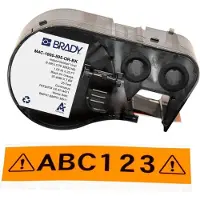 Brady M4C-1000-595-OR-BK ruban vinyle 25,4 mm x 7,62 m (d'origine) - noir sur orange