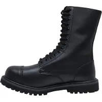 Brandit Bottes Gothic de - Vegantom - Bottes 14 Trous - EU39 - EU47 - pour Unisexe - noir - Taille EU 45