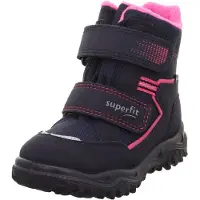 Superfit Bottes de neige 'HUSKY' bleu marine / gris argenté / fuchsia