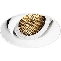 QAZQA Spot encastré moderne blanc GU10 AR70 rond sans enjoliveur - Oneon Honey