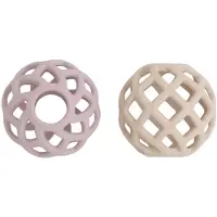 Babys Only Jouet balle vieux rose/warm linen - 2-pack