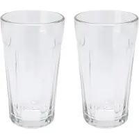 Excellent houseware Trinkglas 350 ml, 2 Stück, Transparent, Glas Typ