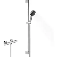 Hansgrohe Pulsify Select S set de douche 105, 3jet Relaxation, Ecostat Fine, EcoSmart, barre de douc