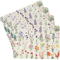 Erik Editores Wild Flowers Set Of 4 Table Mats Beige