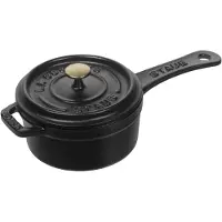 Staub Mini casserole, 10 cm | ronde | Fonte | Noir