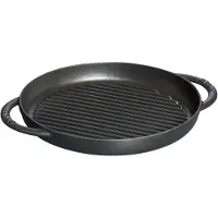 Staub Grill Frying Pan 26 Cm Argenté