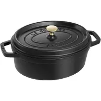 Staub Oval 29 Cm Cocotte Noir