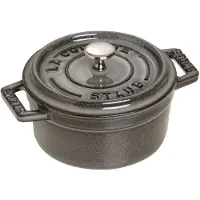Staub Iron Mini Round Cast Pot 250 Ml Argenté