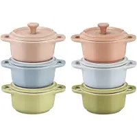 Staub Set de 6 Cocottes Céramique 200 ml Macaron