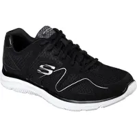 SKECHERS Verse - Flash Point 58350-BKW, Baskets, Homme, Noir