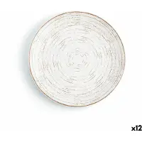 Ariane Tornado Ceramic Flat Plate 18 Cm 12 Units Doré