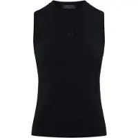 Armani Exchange pour femme. XW001448AF10352UC001 Top Fusion noir (L), Casuel, Viscose, Sans manches / bretelles