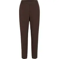 Vila Varone Slim Fit High Waist Pants Marron 42 Femme