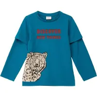 s.Oliver T-Shirt crème / bleu ciel / rouge / noir