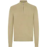 Casual Friday Pull-over ' CFHEINE halfzip ' marron