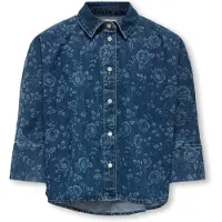 ONLY GIRLS Chemisier 'KOGGrace' bleu / bleu denim