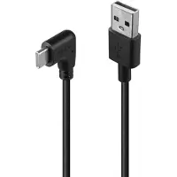 Lindy Câble USB 2.0 type A vers C de 1 mètre à angle droit (1 m, USB 2.0, 15 W)