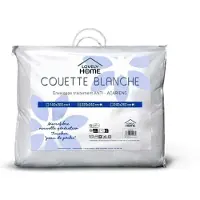 Lovely Home Couette légère 220 x 240 cm - 280 g/m² anti-acariens - 2 personnes - Blanc