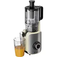Kitchenbrothers Slowjuicer - Vertical - Presse-agrumes - Presse-légumes et fruits - 126 mm - 750 ml - Champagne