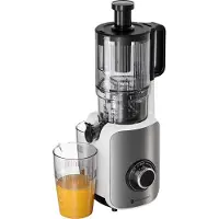 Kitchenbrothers Slowjuicer - Vertical - Presse-agrumes - Presse-légumes et fruits - 126 mm - 750 ml - Blanc nacré / Blanc