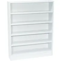 Generique Meuble rayonnage blanc 5 étagères 80x62x17cm