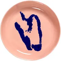 Serax Feast Assiette Creuse avec Dessin - Lot de 2 Pink|Blue Pepper