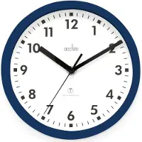 OEM Horloge murale radiocommandée, 20 cm, bleu moyen, 74669