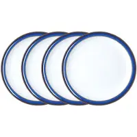 OEM Set de plats de service en céramique 22 cm, bleu et blanc