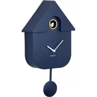 Present Time Coucou MODERN CUCKOO bleu foncé | 8,5x21,5x41 cm